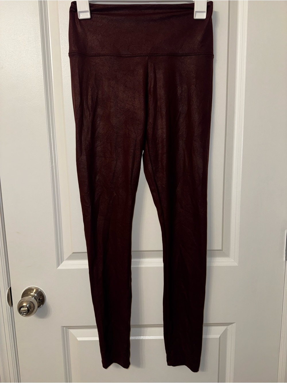 Simply Vera Vera Wang Faux-Leather Leggings - Burgundy